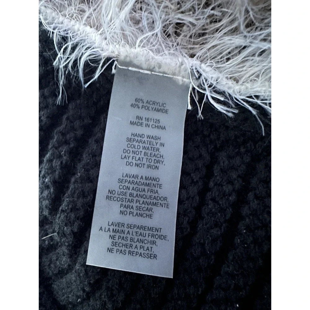 NWT Liquid By Sioni Sweater Vest 2X Eyelash Soft Shawl Collar Boho Cardigan Soft